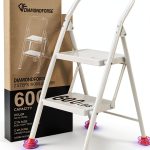 DIAMONDFORGE Step Ladder Foldable Anti-Slip 600lb Capacity-0