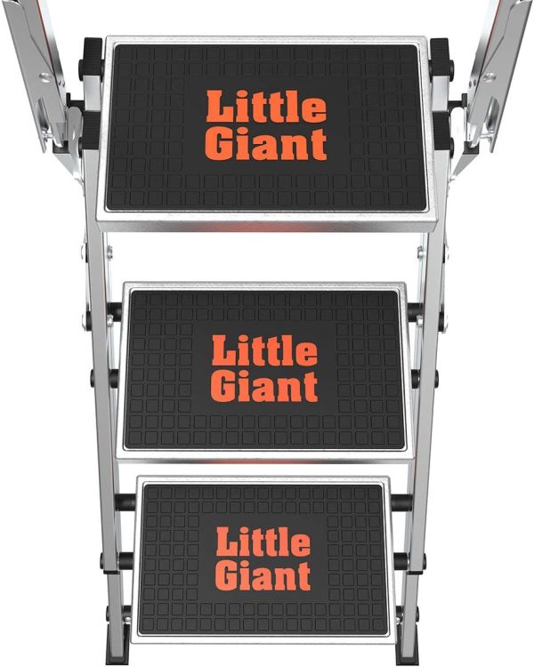 Little Giant Step Ladders Aluminum Lightweight with Wheels-14
