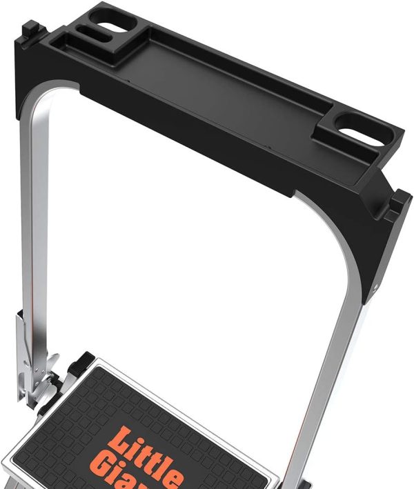 Little Giant Step Ladders Aluminum Lightweight with Wheels-11