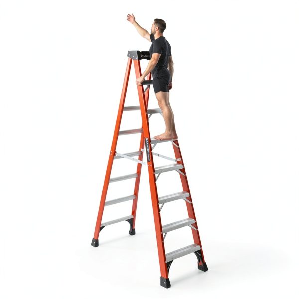 Fiberglass Step Ladder Louisville Ladder Heavy Duty 375lb-7