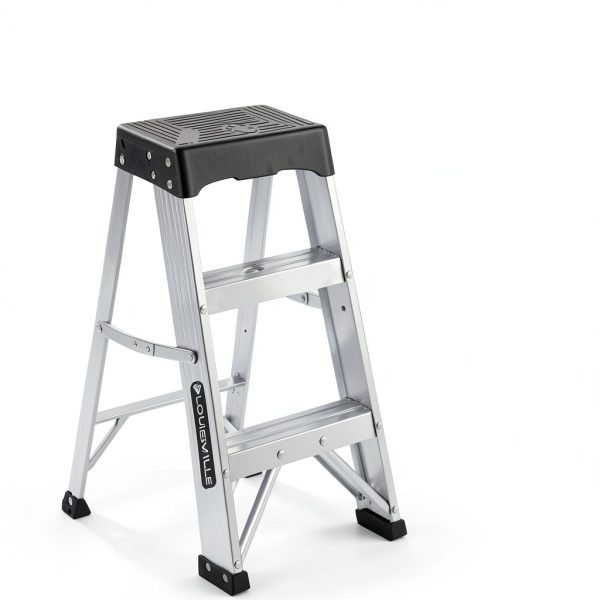 Louisville Ladder 2 Step Industrial Aluminum Ladder-4