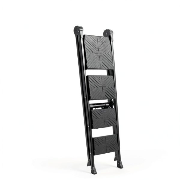 XinSunho 3 Step Ladder Cast Iron Foldable Handrail Tool Tray-4
