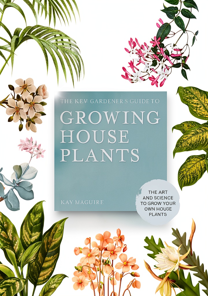 Person reading the gardening guide on a tablet beside house plants