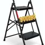 BONTEC Step Ladder Heavy Duty Foldable Anti Slip Home Tool-0