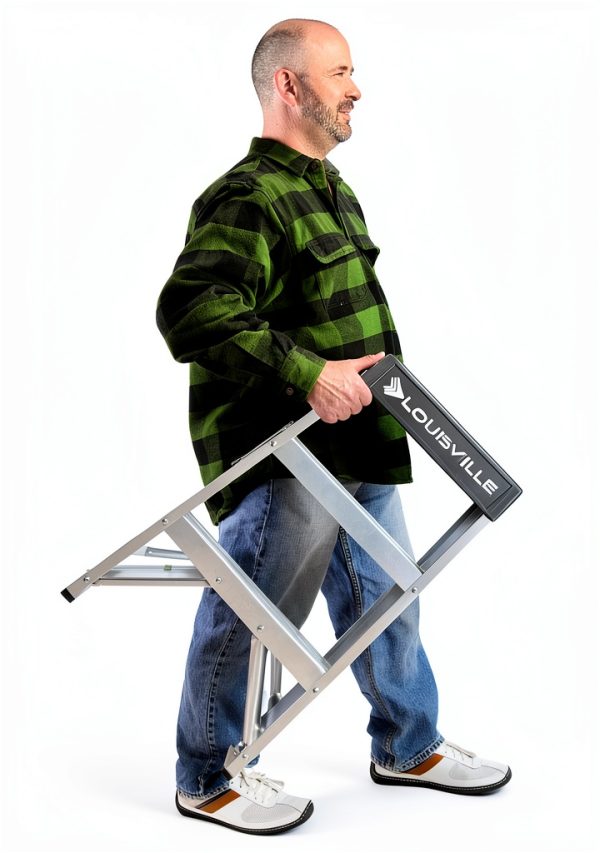 Louisville Ladder 2 Step Industrial Aluminum Ladder-14