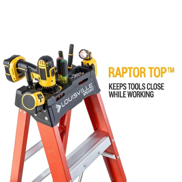 Fiberglass Step Ladder Louisville Ladder Heavy Duty 375lb-2