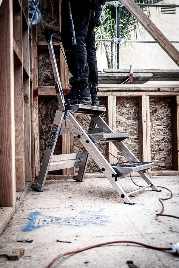 Little Giant Step Ladders Aluminum Lightweight with Wheels-4