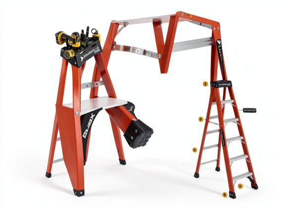 Fiberglass Step Ladder Louisville Ladder Heavy Duty 375lb-6