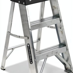 Louisville Ladder 2 Step Industrial Aluminum Ladder-0