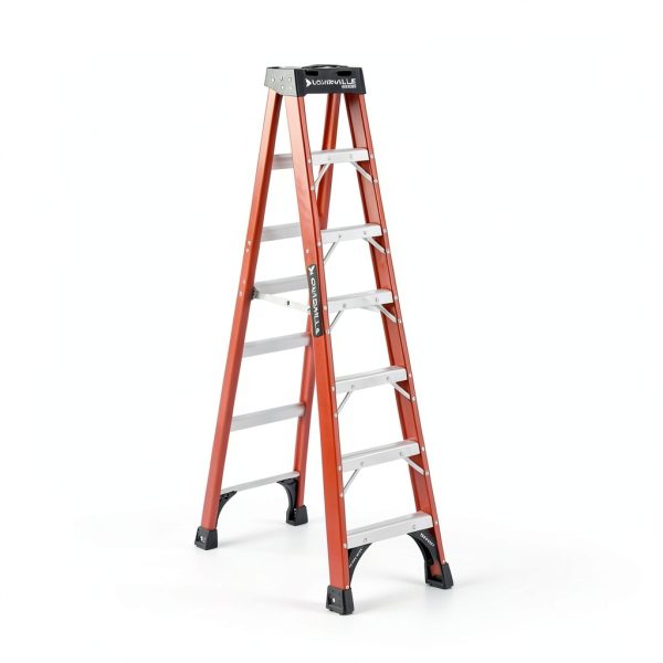 Fiberglass Step Ladder Louisville Ladder Heavy Duty 375lb-3