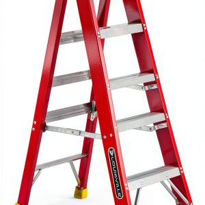 Fiberglass Stepladder Louisville Ladder Heavy Duty 300lb-0