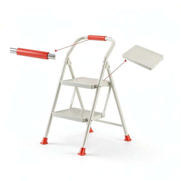 DIAMONDFORGE Step Ladder Foldable Anti-Slip 600lb Capacity-1
