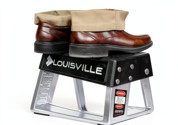 Louisville Ladder 2 Step Industrial Aluminum Ladder-11