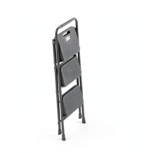 BONTEC Step Ladder Heavy Duty Foldable Anti Slip Home Tool-7