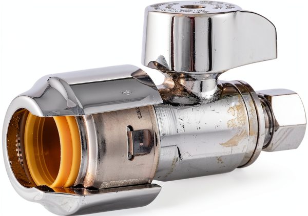 SharkBite Max Brass Push Stop Valve Silver-0