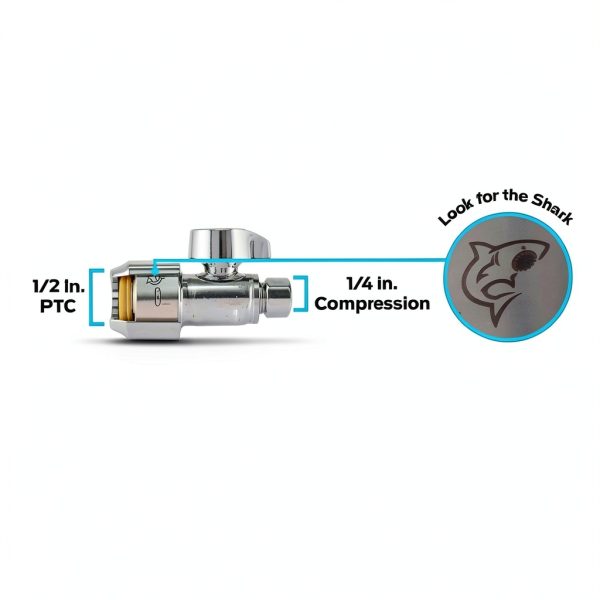 SharkBite Max Brass Push Stop Valve Silver-1
