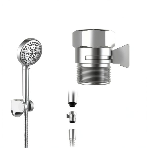 Hibbent 2 Pack Chrome Shower Flow Control Valve-3
