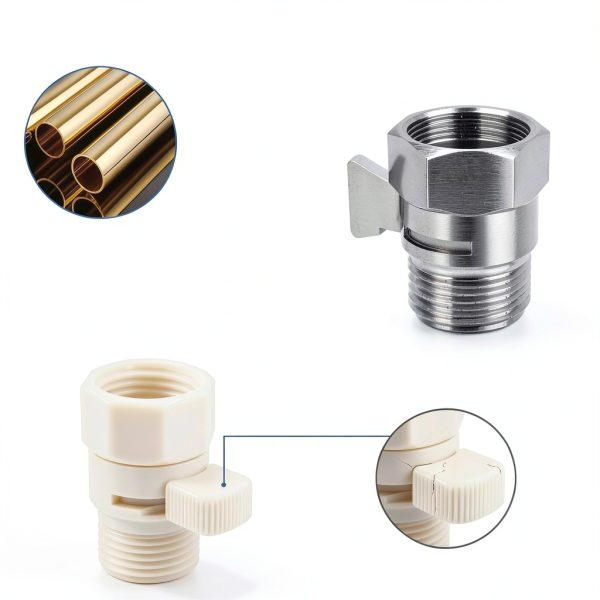 Hibbent 2 Pack Chrome Shower Flow Control Valve-5