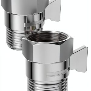 Hibbent 2 Pack Chrome Shower Flow Control Valve-0