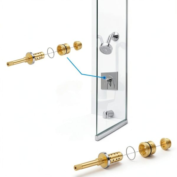 Enhon Brass Shower Valve Rebuild Kit Model SO-Enhon-1403 with Spindle-6