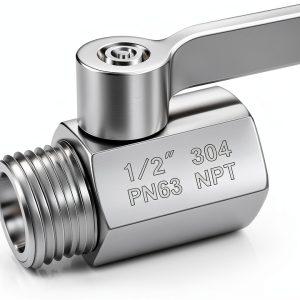 SYIDINZN 1/2" Stainless Steel Shower Shut Off Valve Silver-0