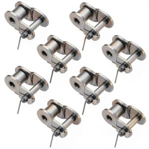8 Pcs Roller Chain Offset Link #40 Xthrotsenk Half Link Set-0